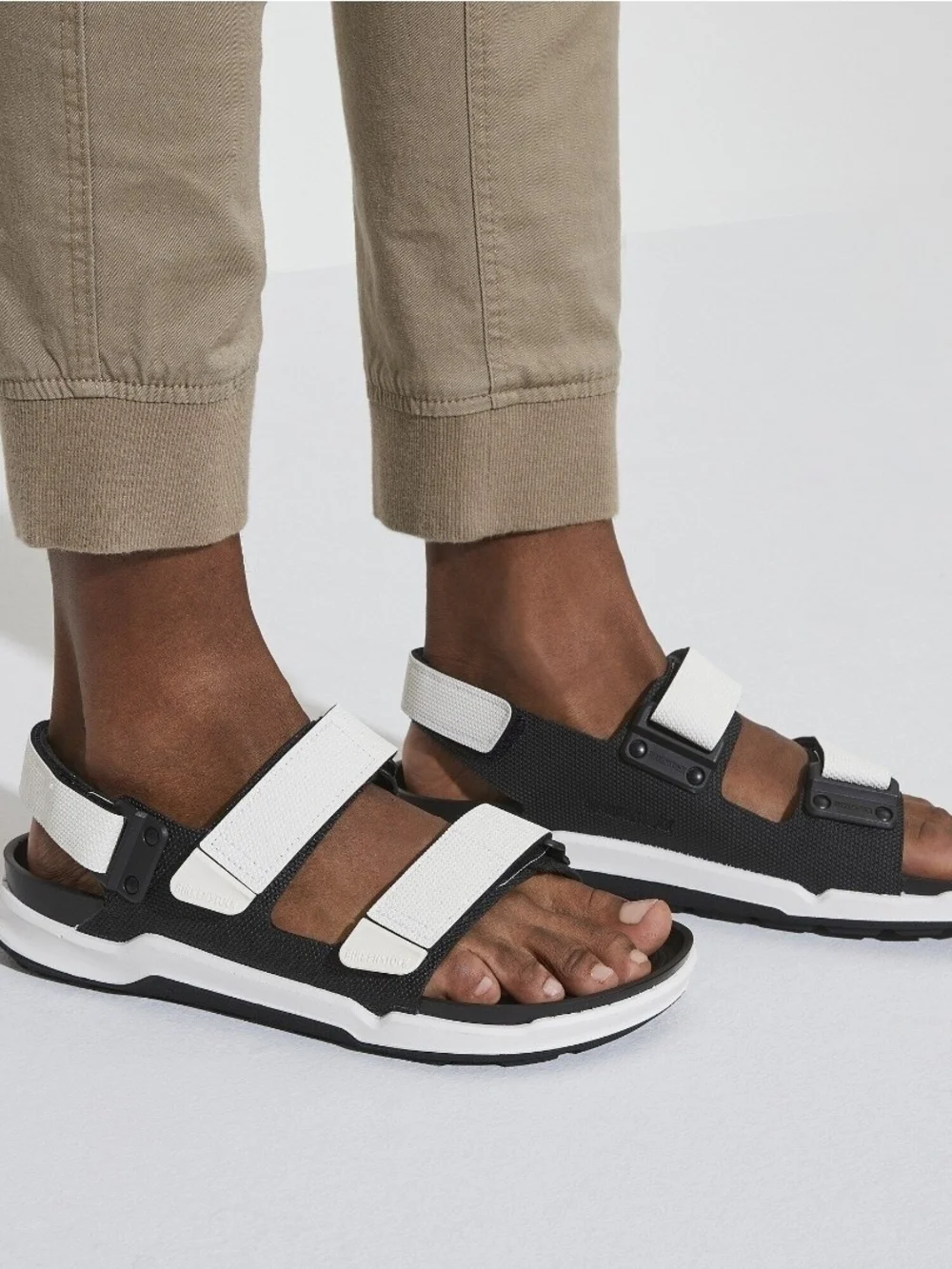 Birkenstock Men's Tatacoa White/Black Sandals Size 11 New No Box